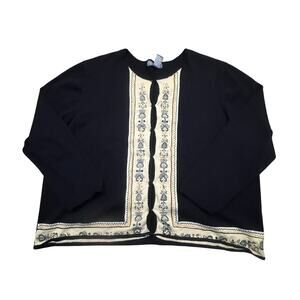 Koret Woman 2X Vintage Embroidered Beaded Button Cardigan Cottagecore Artsy